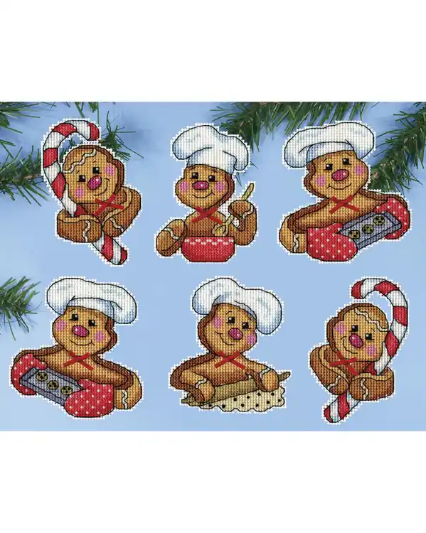 Plastik Canvas Pfefferkuchen 6-er Pack Premium