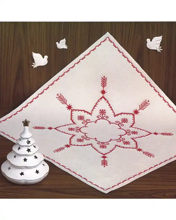 Preisknaller Stickpackung Deckchen Sterne