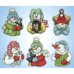 Plastik Canvas Schneemänner 6-er Pack Zertifiziert