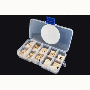 Direktkauf Box mit 10 verschiedenen Holzknöpfen