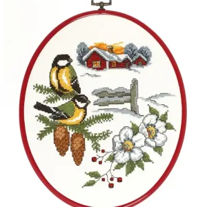 Preis Gesenkt Stickpackung Flexibild Kohlmeisen auf Zweig