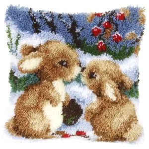 Begrenztes Angebot Knüpfkissen Kleine Freunde