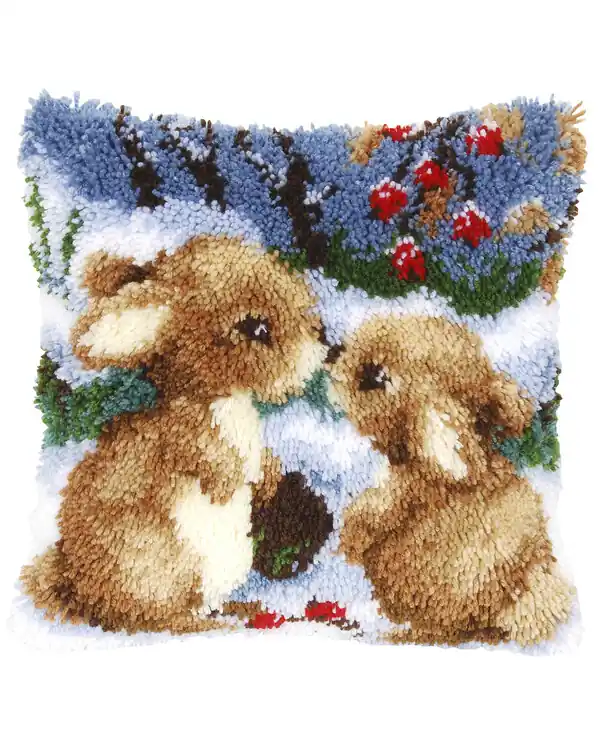 Begrenztes Angebot Knüpfkissen Kleine Freunde