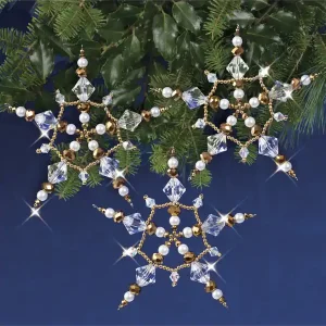 Bastelkit Weihnachtsbaumanhänger Gold Sterne 3-er Pack Günstig