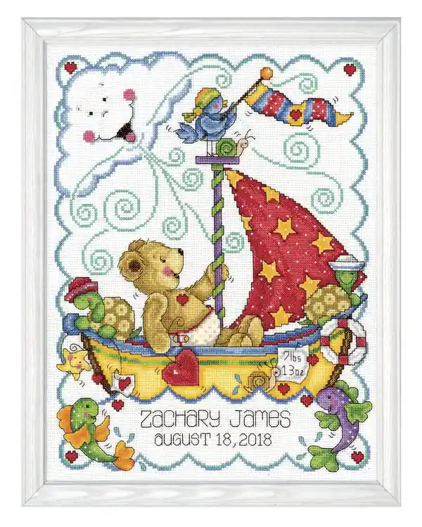 Weltweiter Versand Stickpackung Bild Segelboot