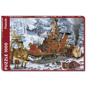 Puzzle Schlittenfahrt 1000 Teile Expressversand