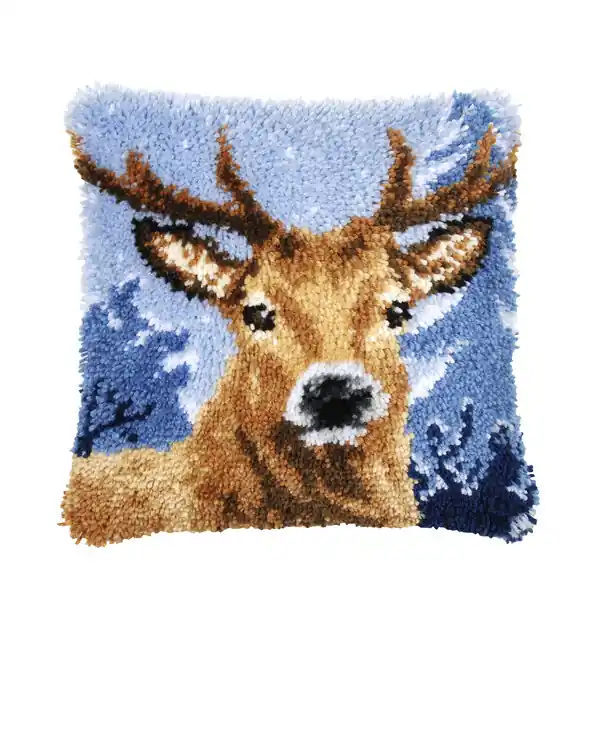 Bestpreis Knüpfkissen Hirsch