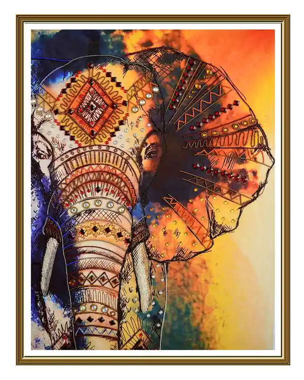 Perlenstickerei Elefant Must-Have