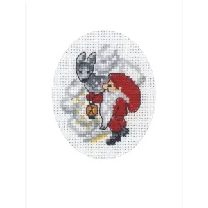 Zertifiziert Stickpackung Karte Wichtel & Reh