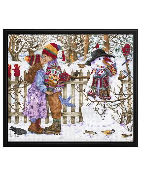 Stickpackung Bild Der erste Kuss Nur Für Kurze Zeit