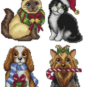 Preis Gesenkt Plastik Canvas Tiere 4-er Pack