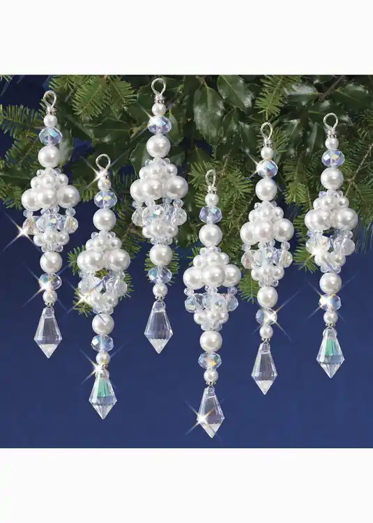 Bastelkit Tannenschmuck Eiszapfen 6-er Pack Angebot