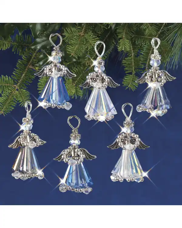 Original Bastelkit Tannenbaumschmuck Engel 6-er Pack