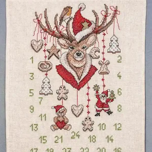 Kostenloser Versand Stickpackung Kalender Rehe