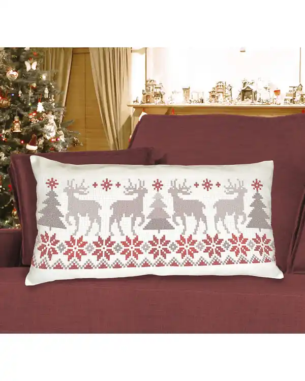 Stickpackung Kissen Rentiere Ausverkauf