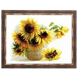 Im Trend Stickpackung Bild Sonnenblumen