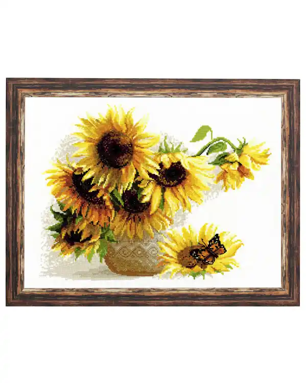 Im Trend Stickpackung Bild Sonnenblumen