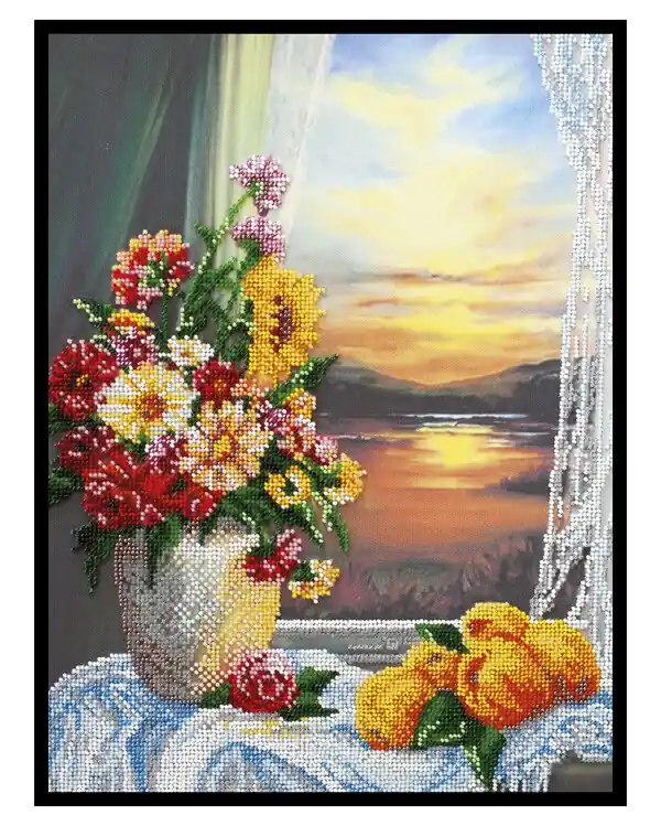 Perlenstickerei Sonnenuntergang Heißes Angebot