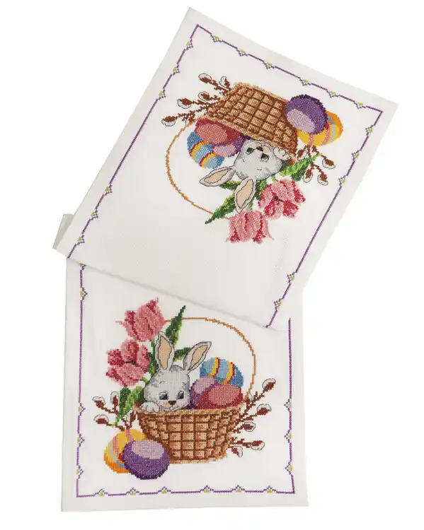 Schneller Versand Stickpackung Läufer Osterhase