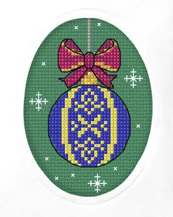 Stickpackung Karte Weihnachtskugel Limited Edition