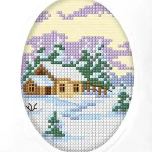 Premium Stickpackung Karte Hütte