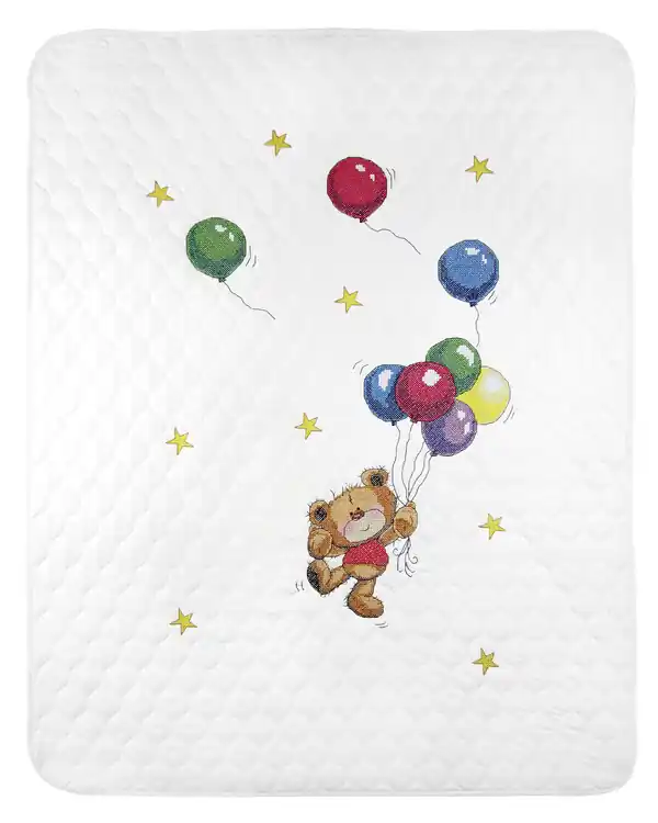 Weltweiter Versand Stickpackung Babydecke Bär