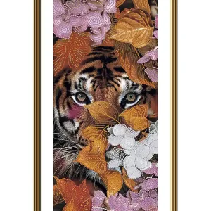 Schneller Versand Perlenstickerei Bild Raubtier