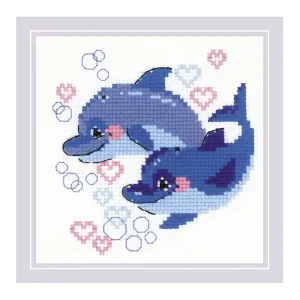 Stickpackung Bild Delphine Heißes Angebot