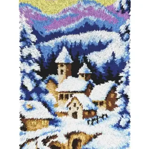 Knüpfmatte Winter Sonderangebot