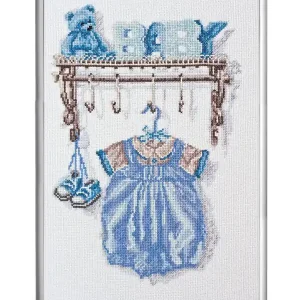 Weltweiter Versand Stickpackung Bild Baby Blau