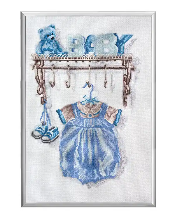 Weltweiter Versand Stickpackung Bild Baby Blau