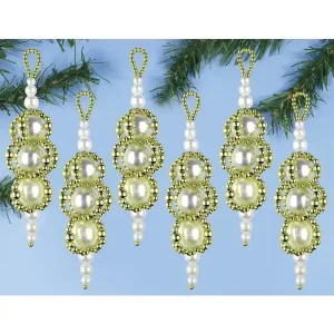 Angebot Tannenschmuck Perlentropfen 6-er Pack