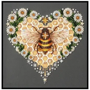 Perlenstickerei Biene Solange Der Vorrat Reicht