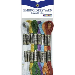 Neue Ware Metallicgarn sortiert 8 Docken