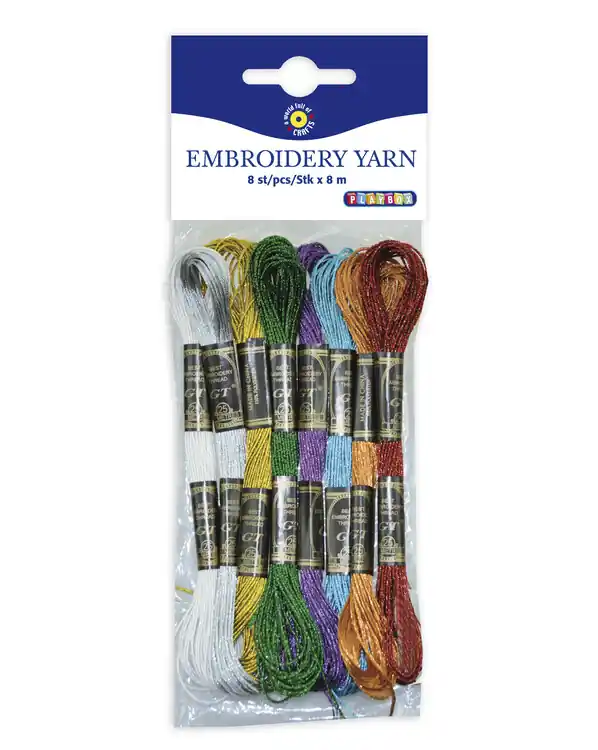 Neue Ware Metallicgarn sortiert 8 Docken