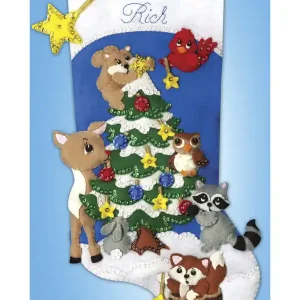 Filzstickerei Strumpf Schmücken Ab Werk