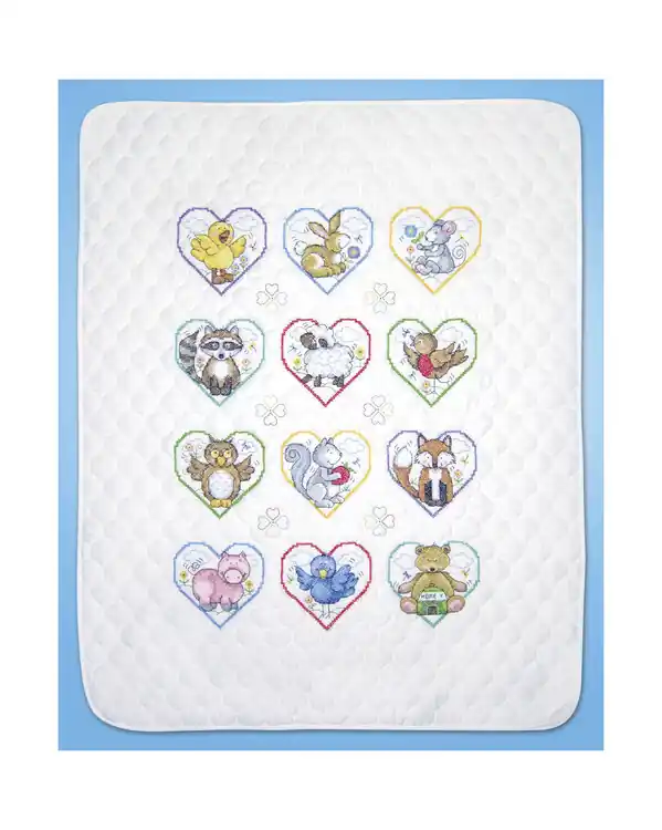 Im Trend Stickpackung Babydecke Die Tiere