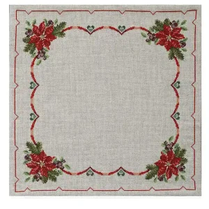 Stickpackung Tischdecke Weihnachtsfarben Preisknaller