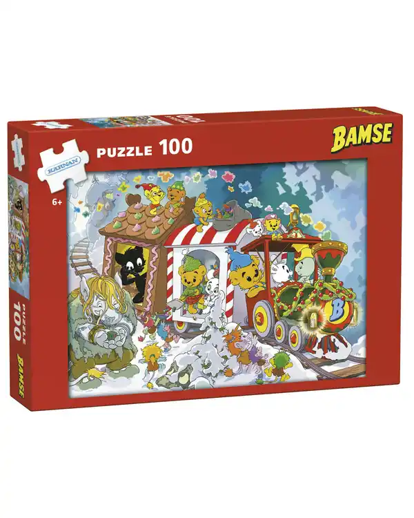 Puzzle Bamse feiert Weihnachten 100 Teile Top-Seller