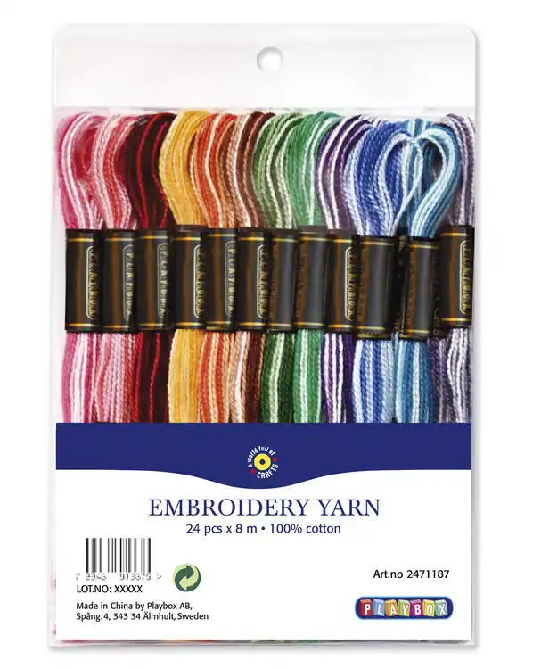 Kracherpreis Perlgarn sortiert 24-er Pack