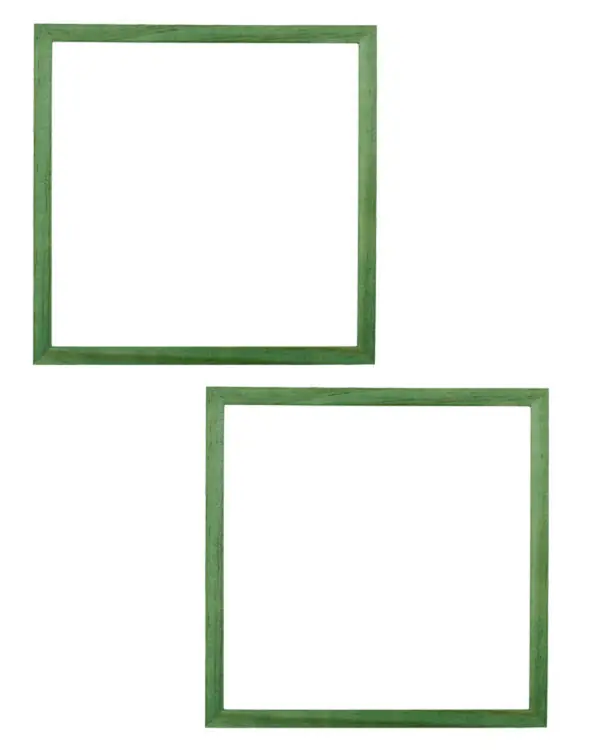 Grüne holzrahmen 22×22 cm 2-p Sichere Zahlung