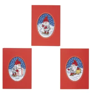 Ausverkauf Stickpackung Karten Geschenkeverteilung 3-er Pack