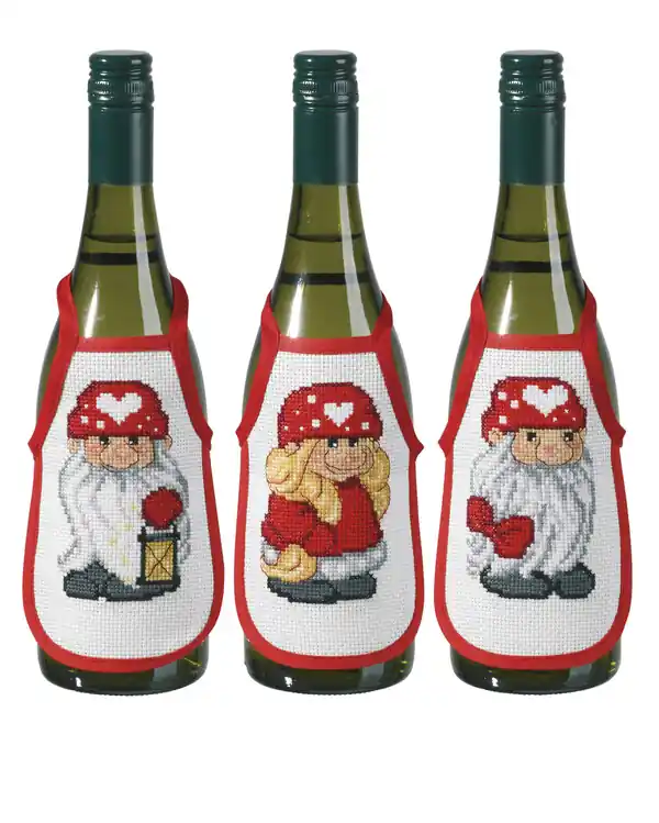 Stickpackung Flaschenschürzen Wichteltroll 3-er Pack Begrenztes Angebot