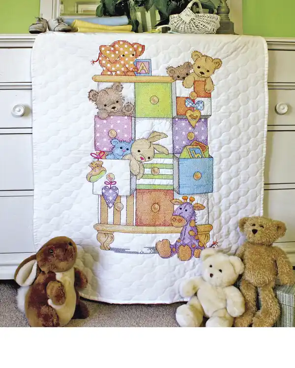 Jetzt Kaufen Stickpackung Babydecke Kinderregal