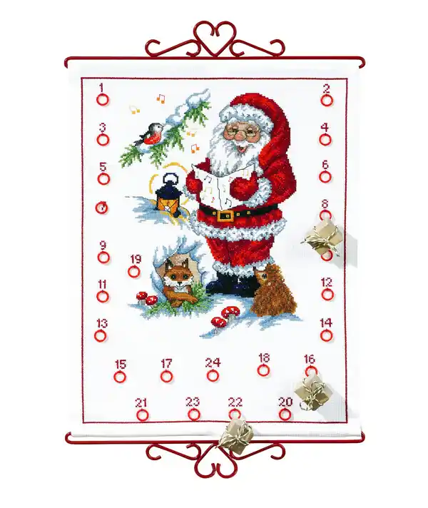 Wochenendangebot Stickpackung Kalender Singender Weihnachtsmann