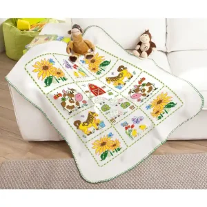 Kracherpreis Babydecke Bauernhof