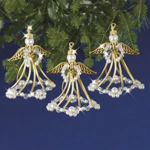 Top-Seller Bastelkit Tannenschmuck Engel 3-er Pack