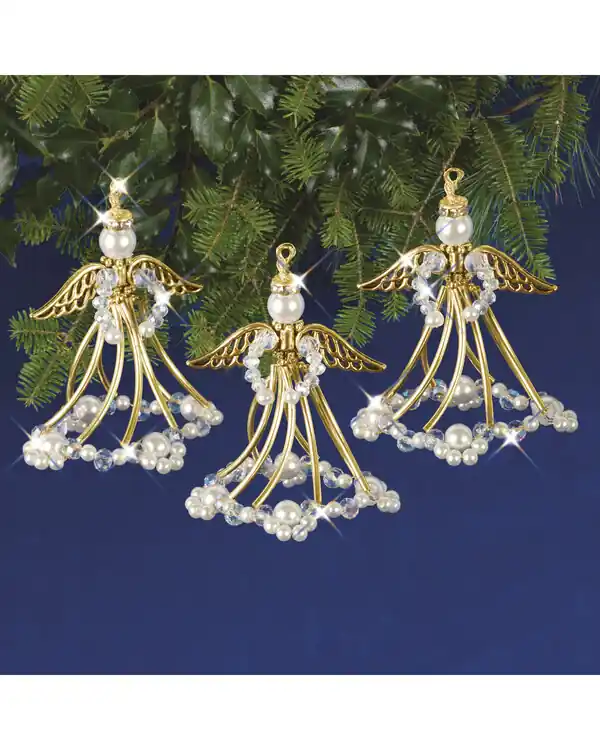 Top-Seller Bastelkit Tannenschmuck Engel 3-er Pack