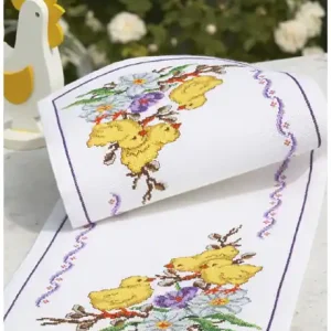 Stickpackung Läufer Hühner und Blumen Preiswert