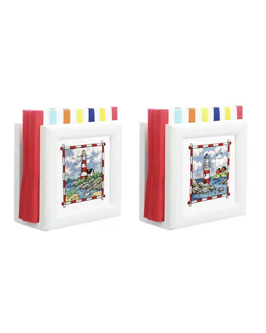 Stickerei Leuchttürme 2-er Pack für Serviettenhalter Meistverkauft